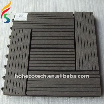 hot sell wpc DIY tile wpc wood plastic composite hollow outdoor decking ASTM Rohs CE FSC approved