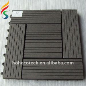 hot sell wpc DIY tile wpc wood plastic composite hollow outdoor decking ASTM Rohs CE FSC approved