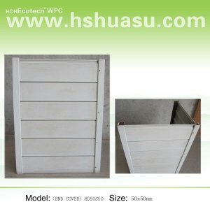 composite end cover for wall cladding