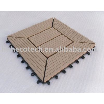 Assembled steps of wpc DIY tiles