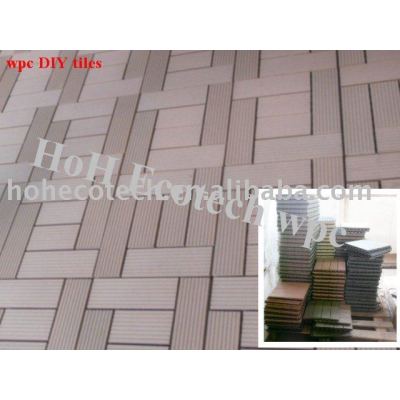 Assembled wpc DIY tiles