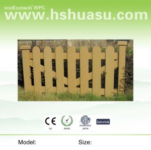 Wpc wood plastic garden fence