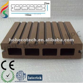 wpc decking/wood plastic composite/hollow decking