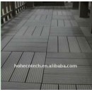 superficie di levigatura decking di wpc piastrelle fai da te legno decking composito di plastica piastrelle