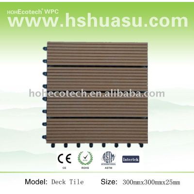 interlocking WPC decking tile/wpc decking/wood plastic composite