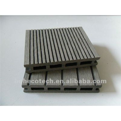 Groove wood plastic composite decking