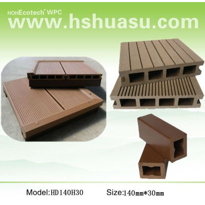 100% recycle environmental wpc decking