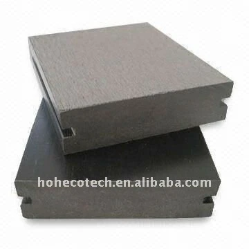 90*25mm wpc legno decking composito di plastica/pavimentazione bordo piano ( ce, rohs, astm, iso9001, iso14001, intertek ) piano decking di wpc