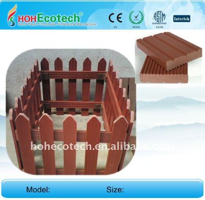 Natural wood looking and feel OUTDOOR garden WPC railing wpc decking fencing (CE, ROHS, ASTM,ISO9001,ISO14001, Intertek, etc)