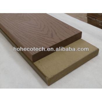 China manufacturer of CE outdoor flooring solid hollow woodgrain groove WPC decking