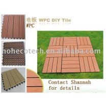 hot! eco-friendly wood plastic composite deck/floor tile/composite decking tile/DIY tile/outdoor flooring