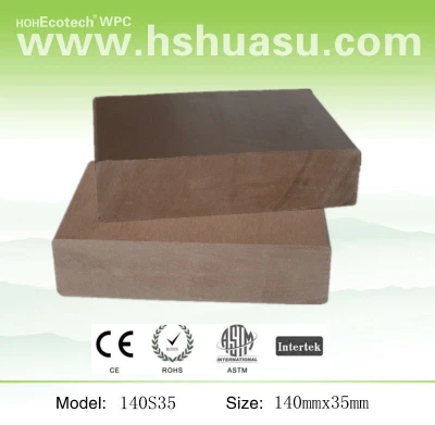 Natural Look Wood Plastic Composite Deckings