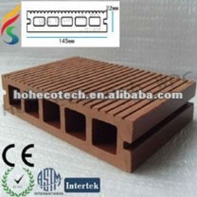 Weather-resistant/recyclable WPC decking composite decking
