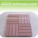 Le Decking composé en plastique en bois de sensation normale embarque/decking/carrelage composés en plastique en bois respectueux de l'environnement
