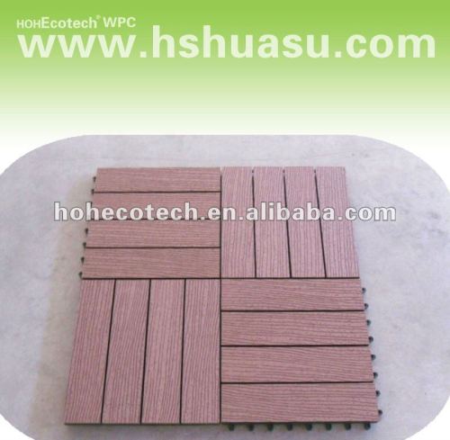 Natural Feel Wood Plastic Composite Decking Boards/eco-friendly wood plastic composite decking/floor tile