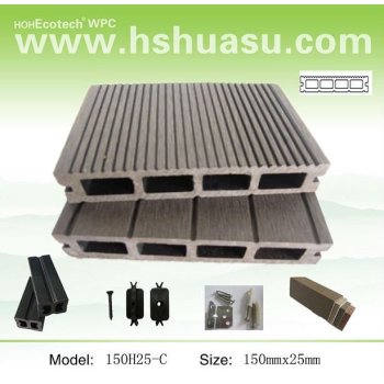 madera decking compuesto plástico