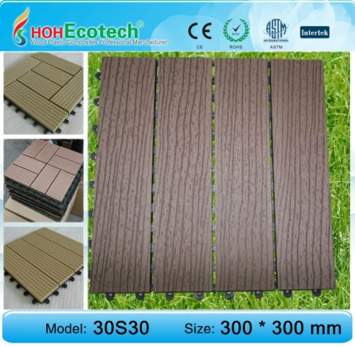 Eco- amichevole legno decking composito di plastica/pavimento di piastrelle