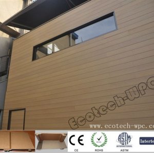 fashionable wood plastic composite siding panel