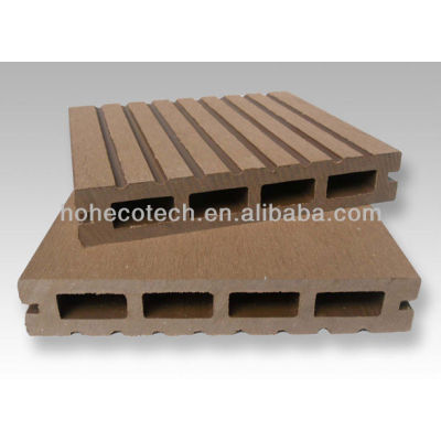 Anhui Ecotech WPC hollow outdoor decking 140*25mm CE Rohus ASTM ISO 9001 approved