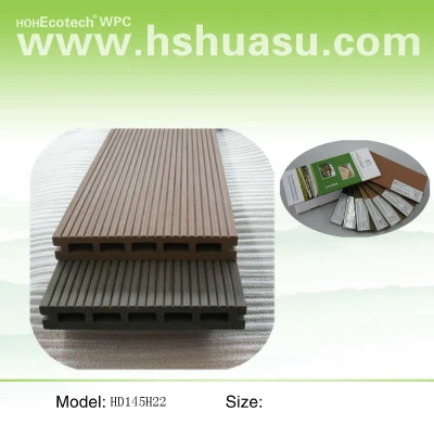 100% recycle environmental wpc decking