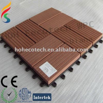 WPC interlocking outdoor tile(300*300)bathroom balcony use