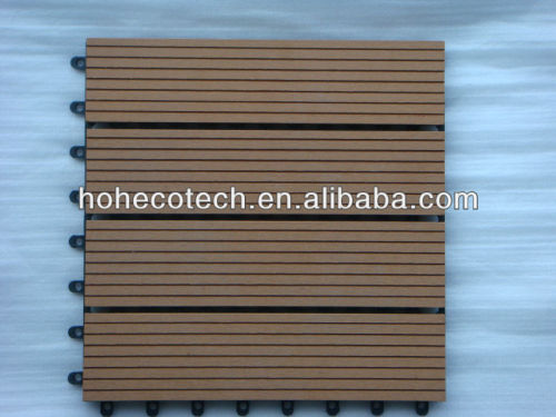 Interlocking wpc deck tiles