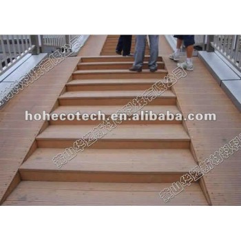 Recycled waterproof Eco new material plastic and natural wood feeling project WPC Outdoor Decking flooring