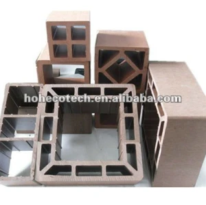 Recycled high quality outdoor decorative wood plastic composite wpc fencing/railing post