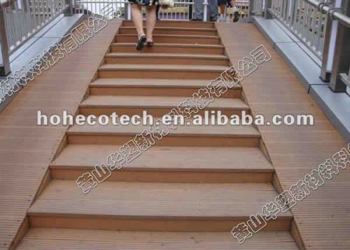 Eco-friendly wood plastic composite overpass decking tiles