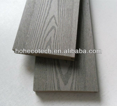 Embossing surface 146X21MM SOLID wpc decking Long life recycled plastic wood composite flooring