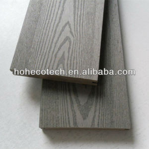 Embossing surface 146X21MM SOLID wpc decking Long life recycled plastic wood composite flooring