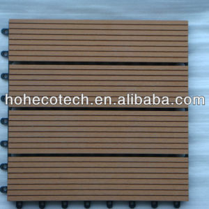 wood plastic deck tile