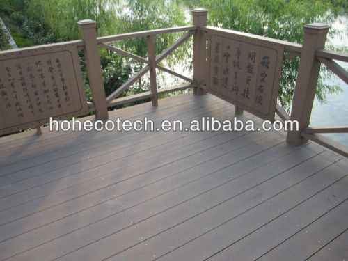 Sanding/Embossing surface outdoor flooring solid hollow wpc composite decking