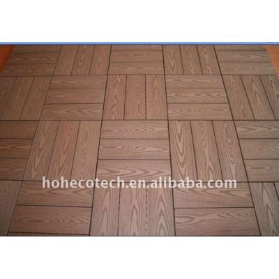 9 DIY models to choose Fashional household/outdoor wood plastic composite Decking Flooring tiles