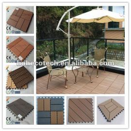 wood plastic composite panel decking tile