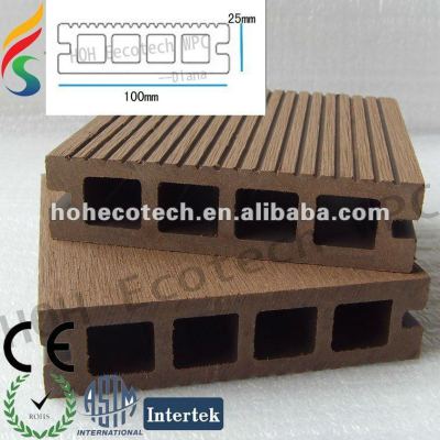 wpc decking/wood plastic composite/hollow decking