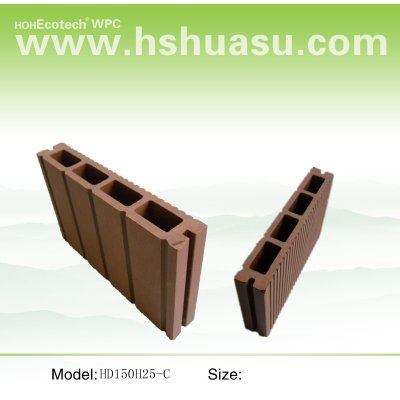 Wood plastic composite flooring