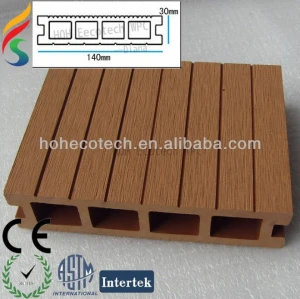 140*30 swimming pool wpc hollow decking floor