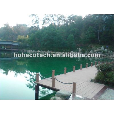 Swimming pool Waterproof wood plastic composite decking/flooring wpc decking timber