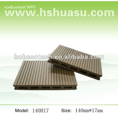 Water Resistant Plastic Composite light sanding deck 140*17mm