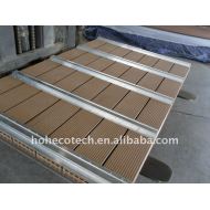 wpcのdecking板WPC木製のプラスチック合成のdeckingから成っているwpcの囲うか、またはwpcのdeckingに床を張ること