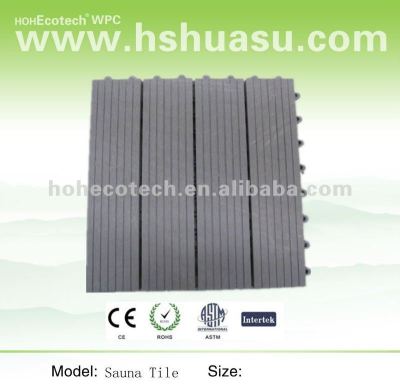 eco-friendly wood plastic composite tile wpc floor tile