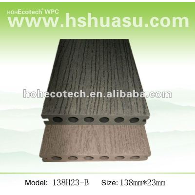 Anti-corrosion WPC embossing boardwalk decking(CE/ISO9001/ISO14001/SGS/ASTM)