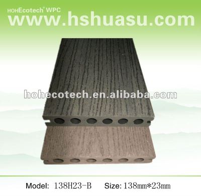 Anti-corrosion WPC embossing boardwalk decking(CE/ISO9001/ISO14001/SGS/ASTM)