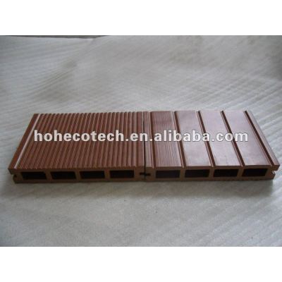 Environment-friendly and Recyclable Long Using Life Wood Plastic grooved decking 150*25mm