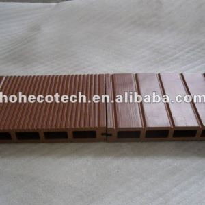 Environment-friendly and Recyclable Long Using Life Wood Plastic grooved decking 150*25mm