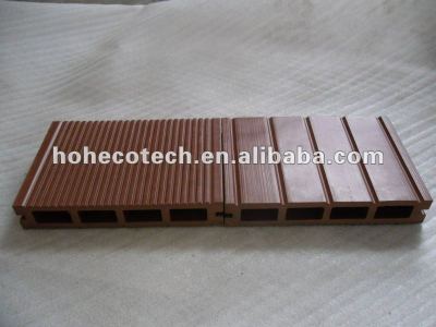 Environment-friendly and Recyclable Long Using Life Wood Plastic grooved decking 150*25mm