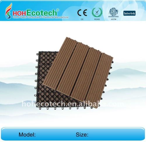 DIY outdoor WPC deck tile ,wood plastic composite board ,wpc decking board