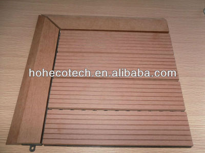 Wpc end cover for300x300mm wpc floor tiles Waterproof Anti-UV Indoor and Ourdoor Wood Plastic Composite WPC Decking