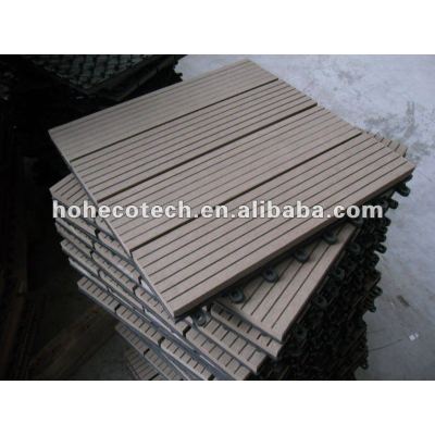 Waterproof WPC sauna board floor tile for garden / balcony /backyard/courtyard